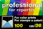 Professional for reporter – For color print ISO 100 film packaging