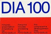 Revue Dia 100 film packaging