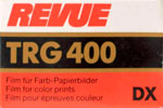 Agfa Revue TRG400 film packaging