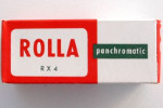 Ets ROLLA RX4 Panchromatic 100ASA Posomatic film packaging