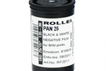 Rollei Pan 25 V2 film packaging