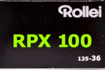 Kentmere Rollei RPX 100 film packaging