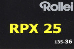 Agfa Rollei RPX 25 film packaging
