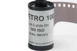 Agfa Rollei Retro 100 film packaging
