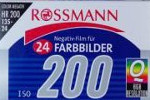 Fujifilm Rossmann Farbbilder HR200 film packaging