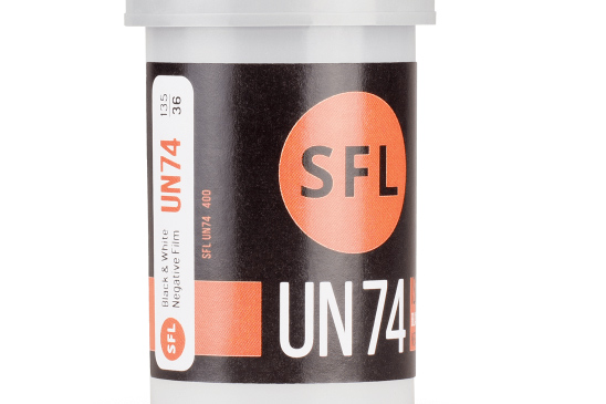 Orwo SFL B&W UN74 film packaging