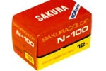 Konica SakuraColor N-100 Gen. 3 "NOW Color" film packaging