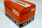 Konica Sakura Infrared Film 750 さくら赤外７５０ film packaging
