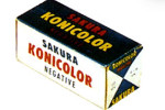 Konica Sakura Konicolor Negative film Tungsten ASA 16 film packaging