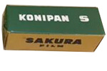 Konica Sakura Konipan S 100 ISO film packaging