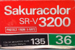 SakuraColor sr-v 3200 NEW Color 3200 ISO film packaging