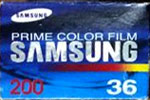 Ferrania Samsung Prime Color Film 200 film packaging