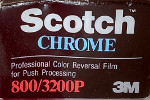 Ferrania 3M ScotchChrome 800/3200 film packaging