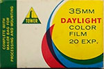Sears Tower daylight color film ASA 10 film packaging