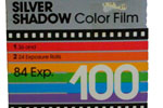 Silver Shadow Color Film DX100 film packaging