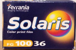 Ferrania Solaris FG100 film packaging