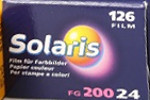 Ferrania Solaris FG200 film packaging