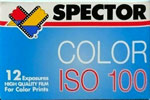 Spector Color ISO 100 (Blue box) film packaging