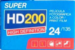 Ferrania Generic Super HD200 film packaging