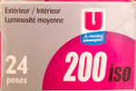 Super U 200 ISO Exterieur / interieur (silver box) film packaging