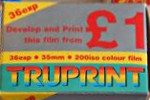 Agfa TruPrint £1 200iso colour film film packaging