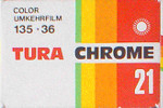 Konica Tura Turachrome (21 DIN) film packaging