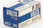 Valca F-22 ISO 125 B&W film packaging