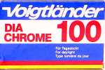 Agfa Voigtländer Dia Chrome 100 film packaging