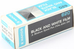 Wards Black And White film ASA 100 film packaging