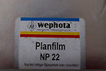 Orwo Wephota NP22 ISO 125 film packaging