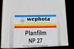 Orwo Wephota NP27 ISO 400 film packaging