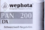 Wephota Pan 200 DX film packaging