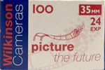 Wilkinson Cameras Picture the future ISO 100 film packaging