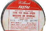 Wollensak Fastax High-Speed Negative or Reversal B&W cine film – Ty... film packaging
