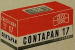 Gevaert Zeiss Ikon Contapan 17 B&W film film packaging