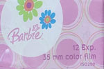Mattel Barbie ISO 200 "Flower" film packaging