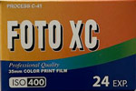FOTO XC ISO 400 film packaging
