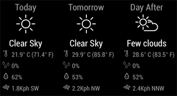 3 day forecast