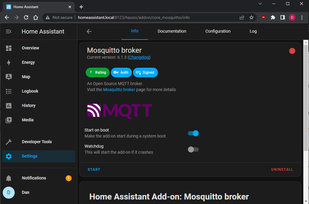 Mosquitto broker Install