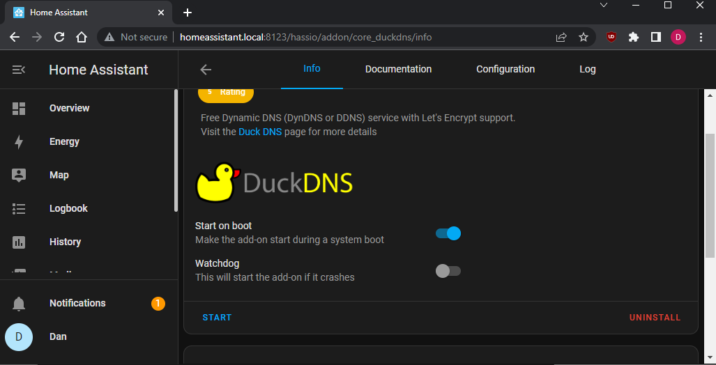 DuckDNS Install
