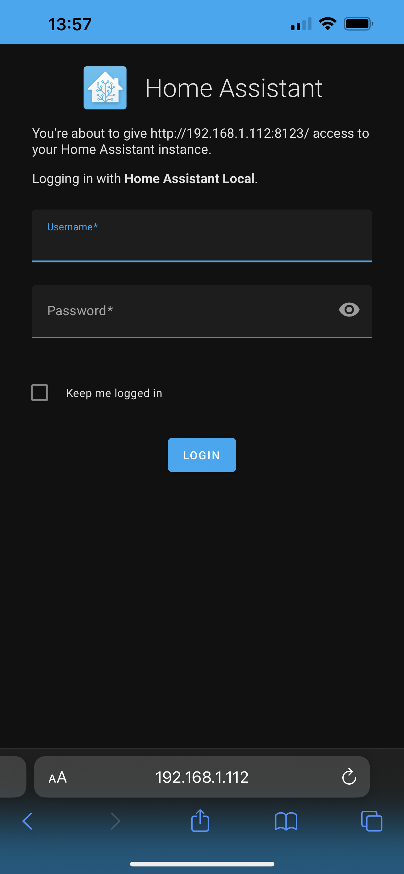 Local Login