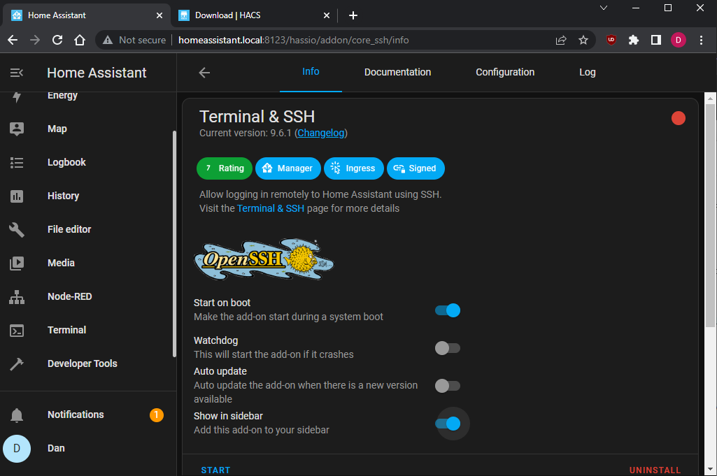 Terminal And SSH Install