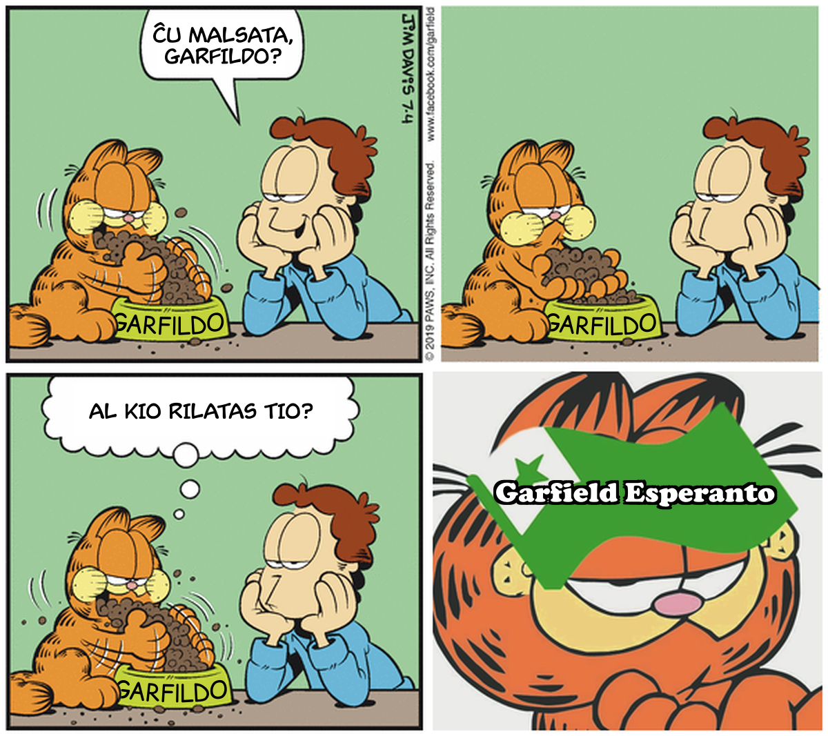 Antaŭrigardo de Esperanta bildstro