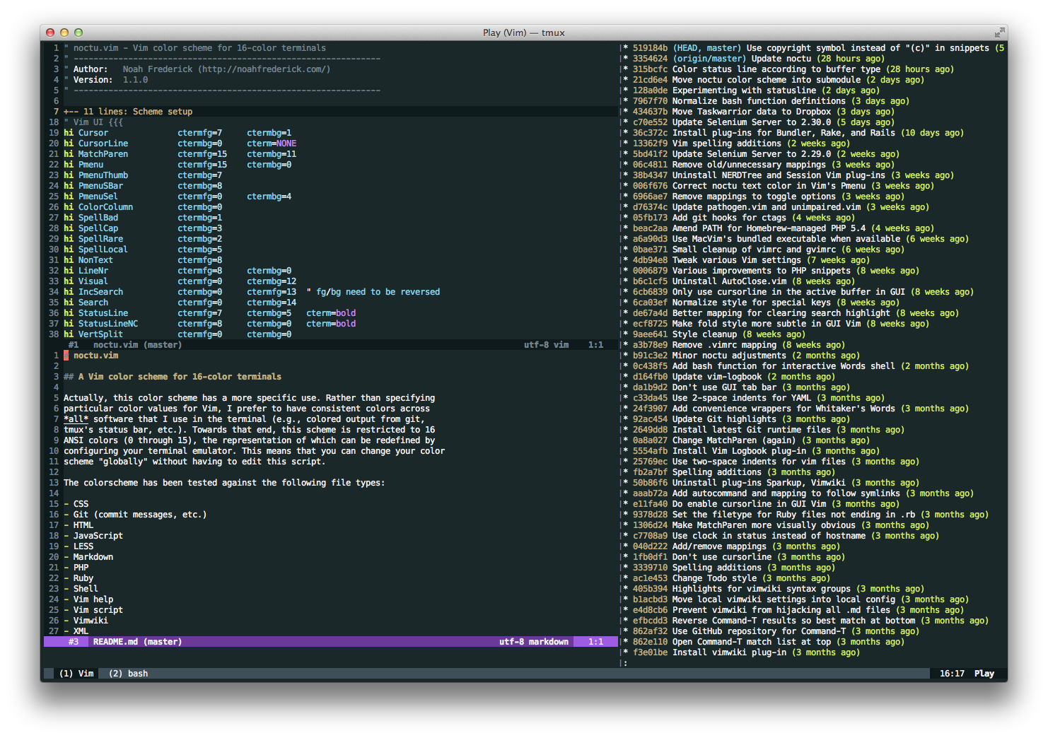 Screen shot of Terminal