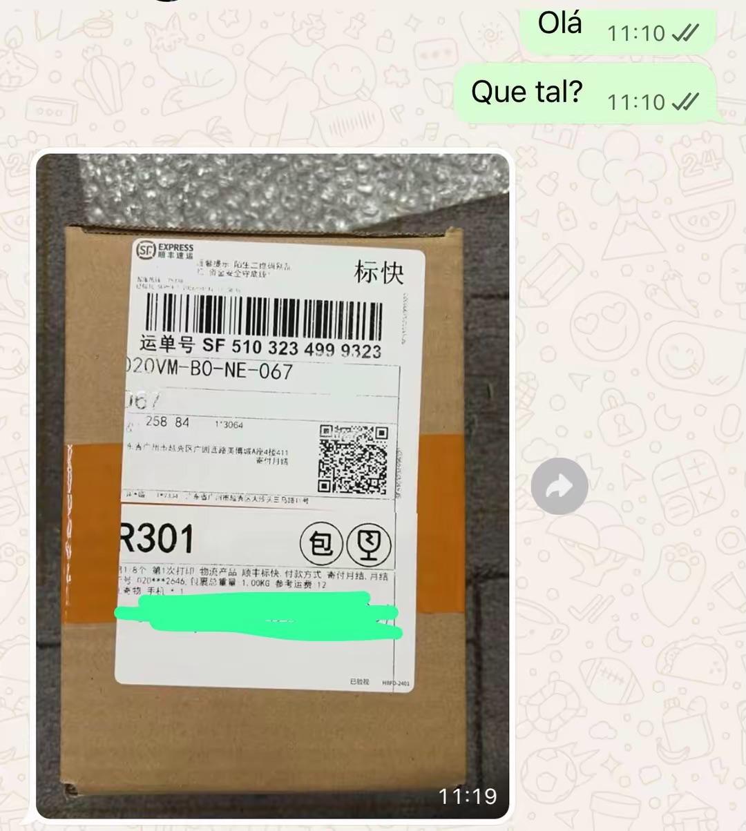 Comprovativo de encomenda entregue com sucesso