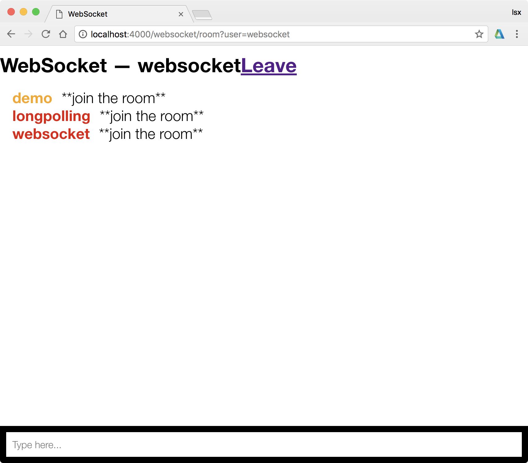 websocket