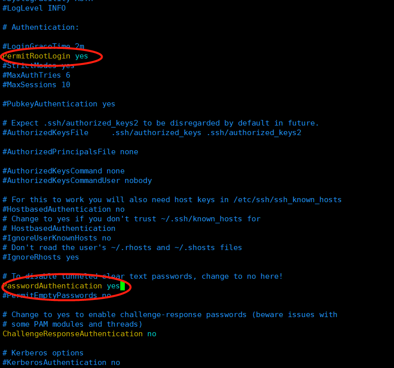修改后 sshd_config 文件