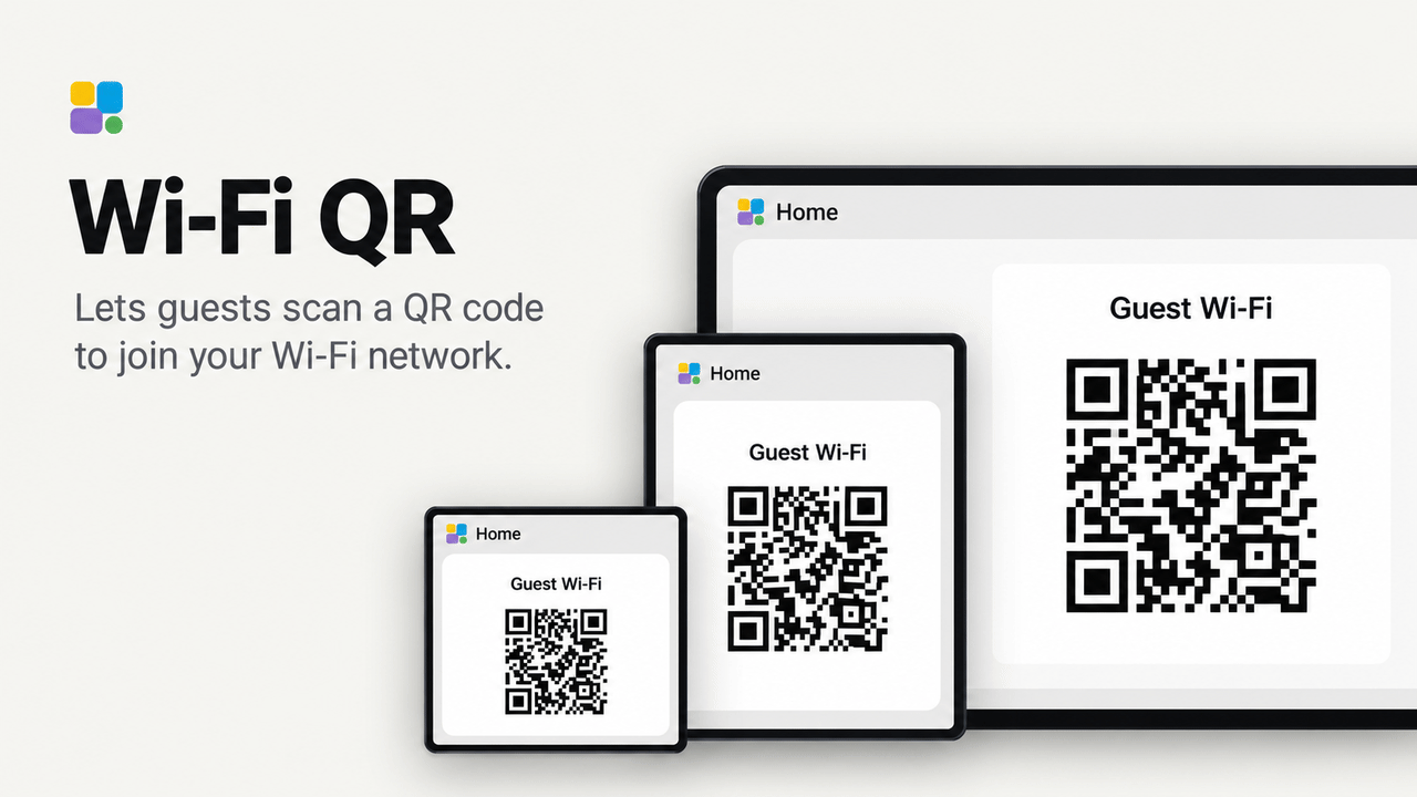 Wi-Fi QR plugin preview