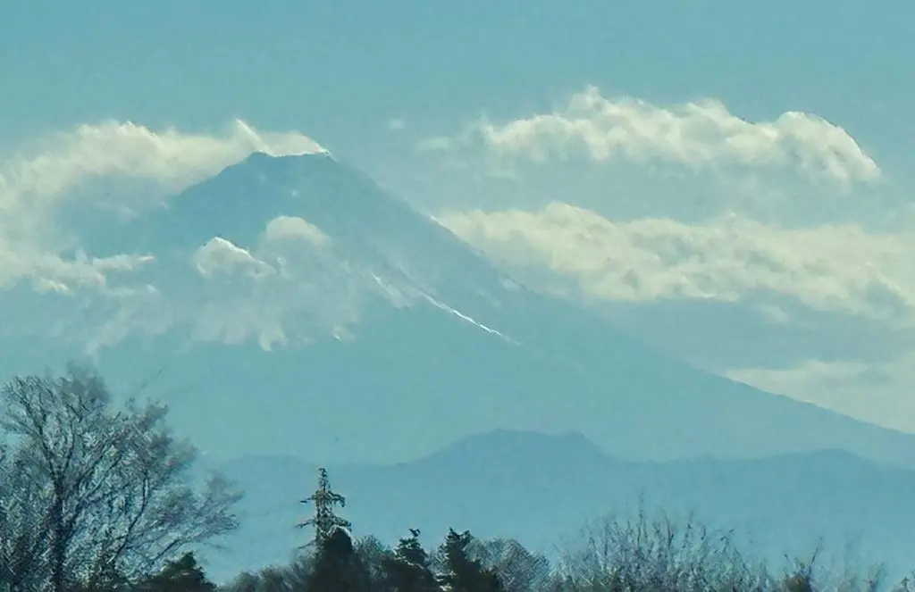 Mt. Fuji 富士山 from Kofu 甲府