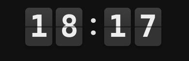 Home Assistant Flip Clock: A mechanical flip clock for your dashboard.